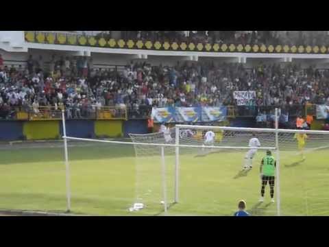 Atmosfera din timpul meciului Flacara Moreni - CS Mioveni