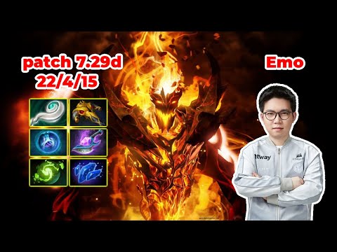 Emo Shadow Fiend Mid - DOTA 2 7.29d - MMR rank - Dota2 Gameplay [Learn To PRO dota2]
