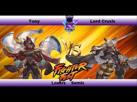 Flynn's Fighter Fest Season 4 Losers Semis - Tony (Seox)Vs Lord Cruxis (Eustace) Granblue Fantasy V
