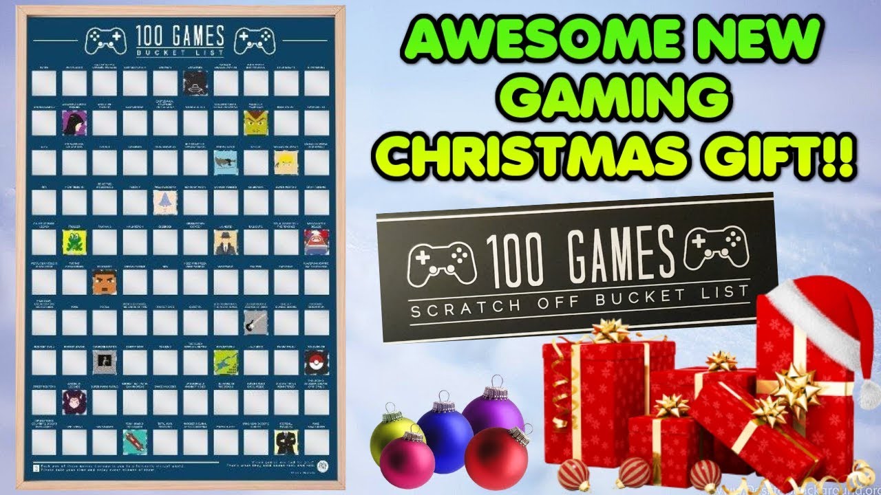 The 100 Game Bucket List Poster - Christmas Gift New For 2018