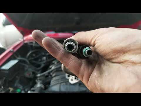 Toyota pickup 4x4 R12toR134A A/C system Part1