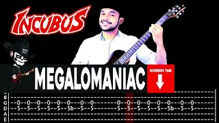 【INCUBUS】[ Megalomaniac ] cover by Masuka | LESSON | GUITAR TAB