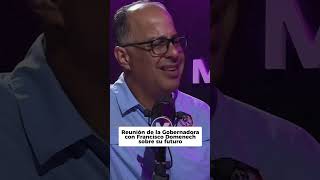 Reunión de la Gobernadora con Francisco Domenech sobre su futuro.