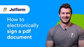 How to electronically sign a PDF document