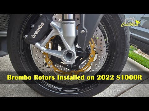2022 BMW S1000R | Installing Brembo Front Rotors