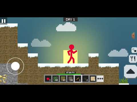 Stickman VS Multicraft noob vs pro survival - Day 1 walkthroughs android Gameplay