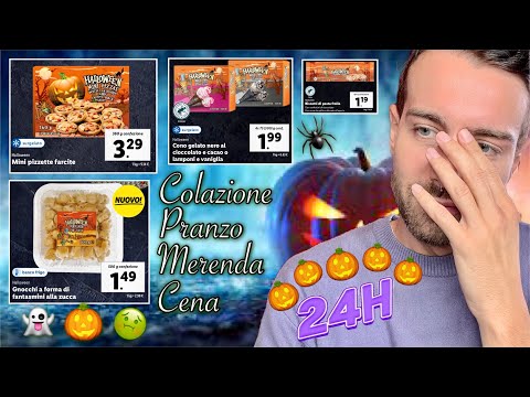 MANGIO PER 24 ORE SOLO CIBO DI HALLOWEEN! *sto male* | Vlog 🎃