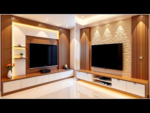 Top 100 Modern TV Wall & Cabinet Design Ideas 2025 Trending Floating Media Units & Living Room Decor