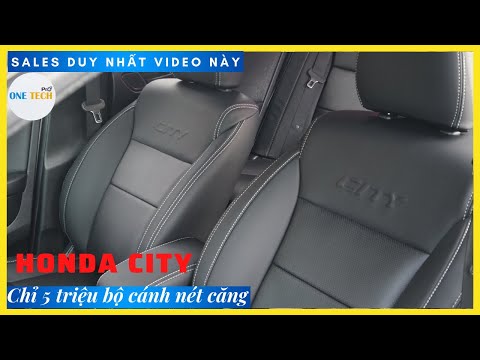 Honda City với lột xác nội thất với bộ bọc ghế da xe Honda city siêu chất nhất 2021