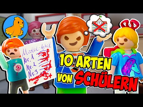10 ARTEN VON SCHÜLERN, DIE JEDER KENNT! Welcher bist du? | Playmobil Familie Vogel