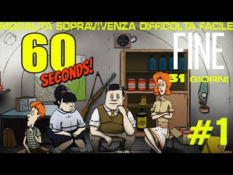60 seconds nuova serie!!! modalità sopravvivenza difficoltà facile