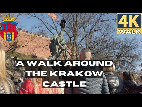 Spacer po centrum Krakowa | Polska 4k | SPACER PO KRAKOWSKIM ZAMKU