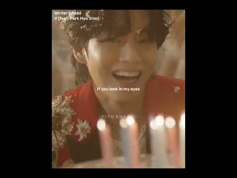 V &bull; Winter Ahead(With Park Hyo Shin) Lyrics | Piyu Khatri | #bts #army #v #parkhyoshin #winterahead