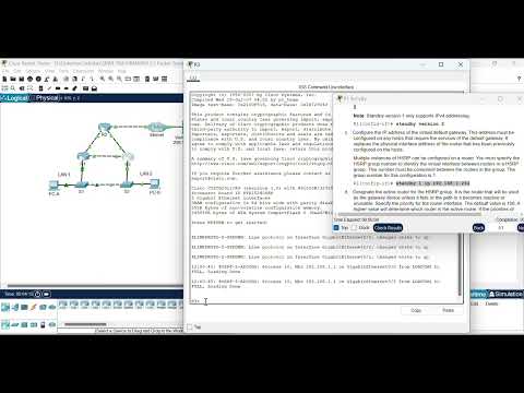 SRWE 9.3.3 Packet Tracer - HSRP Configuration Guide