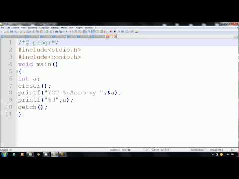 C Programming The First C Language Program Part 1