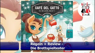 Café del Gatto von Schmidt Spiele - Regeln + Review - Brettspiel - Die Brettspieltester