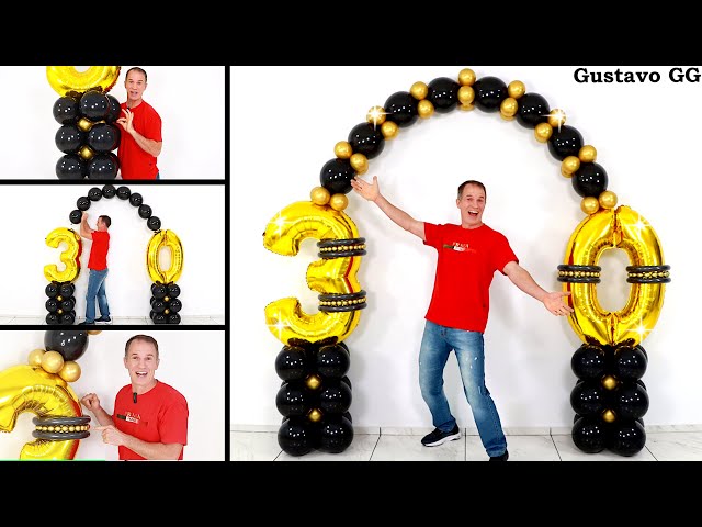 Vídeo relacionado con Creative Balloons Paquete de 30 globos de color negro y oro rosa de 10 pulgadas para guirnalda de globos, arco, fiesta, boda y celebraciones generales, unisex para adultos