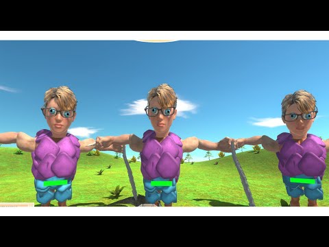 Monster  😨 vs HUGGY WUGGY AND KISSY MISSY.   Animal Revolt Battle Simulator