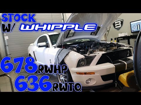 2008 GT500 Whipple 2.9 Supercharger GREAT UPGRADE (1800 miles) & Kooks Headers Dyno @ Brenspeed