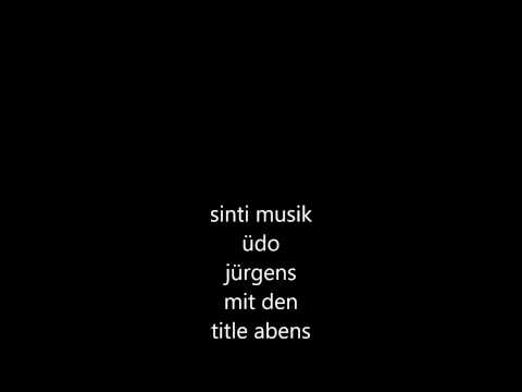 udo jürgens -abens -,sinti musik