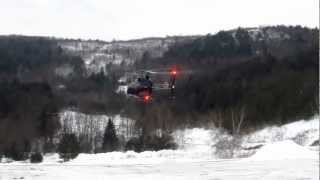 preview picture of video 'Bell 407 Landing at Gunstock Alpine Ridge'