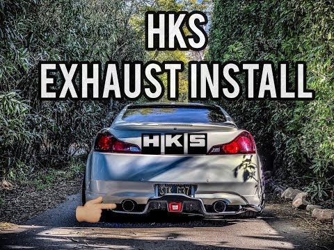 G37 HKS EXHAUST INSTALL