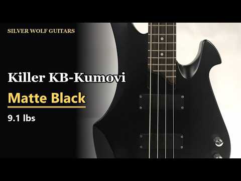 Killer KB-Kumovi Bass - Matte Black - Toshiya Vulture-Style - Made in Korea - Fully Set Up（17A005） image 11