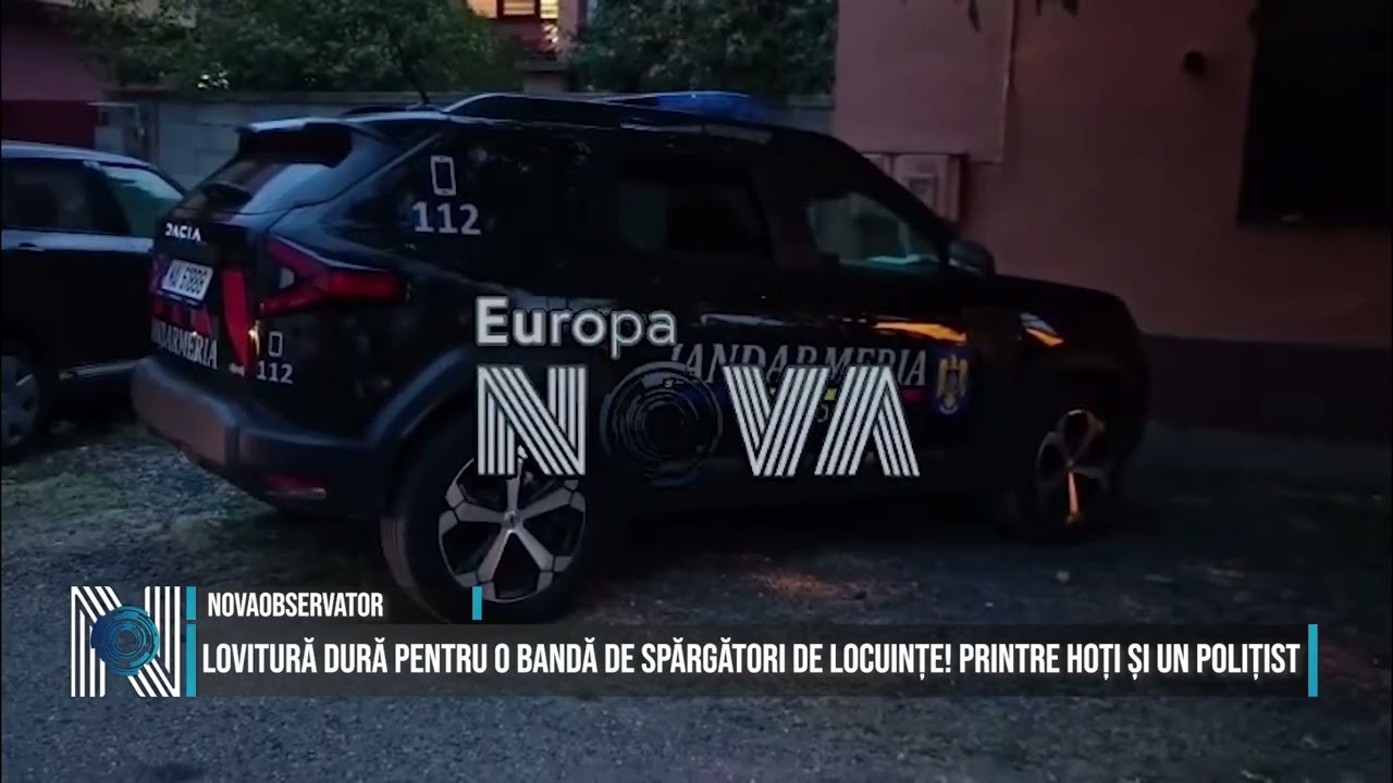Lovitură dură pentru o bandă de spărgători de locuințe! Printre hoți și un polițist