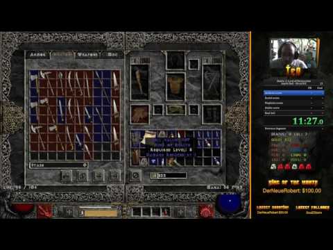 Diablo 2 LoD Hell HC any% RTA Speedrun Druid 7:51:48 [PB]