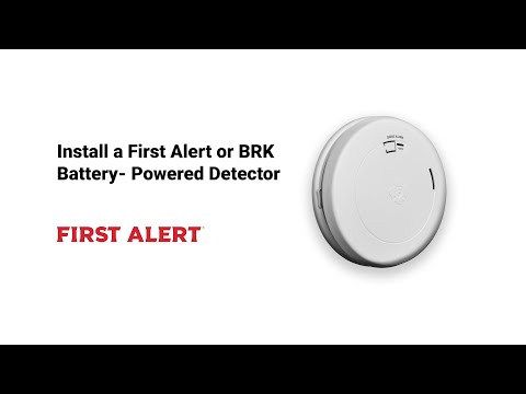 Install a First Alert or BRK Battery-Powered Detector