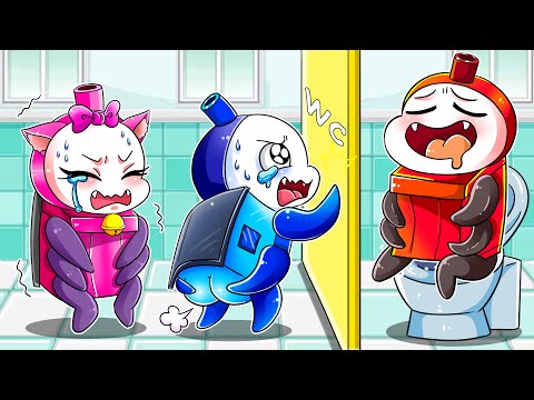 Baby Choo Choo Charles and TOILET BATTLE - Baby Choo Choo Charles Sad Story | Rainbow Friends