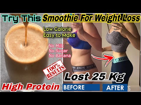 Weight Loss Smoothie Recipe - No Banana- No Milk- No Sugar | High Protein Smoothie for Weight Loss