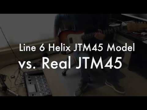 Comparison: Line 6 Helix Marshall JTM45 vs Real JTM45 Amp