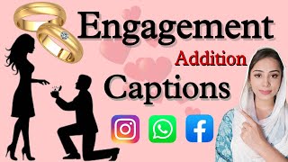Engagement Caption Ideas | Captions for engagement pictures | Instagram caption for engaged couples