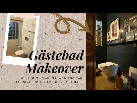 Gästebad Makeover - Wie ich mit kleinem Budget mein müdes Bad aufgefrischt habe.