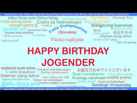 Jogender   Languages Idiomas - Happy Birthday