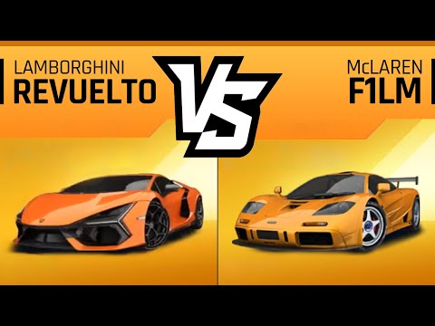Asphalt 9 LAMBORGHINI REVUELTO vs McLAREN F1LM - Max Comparison & Performance Review