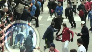 preview picture of video 'Carnaval del Toro - Ciudad Rodrigo 2014: Encierro del martes en Foxá'