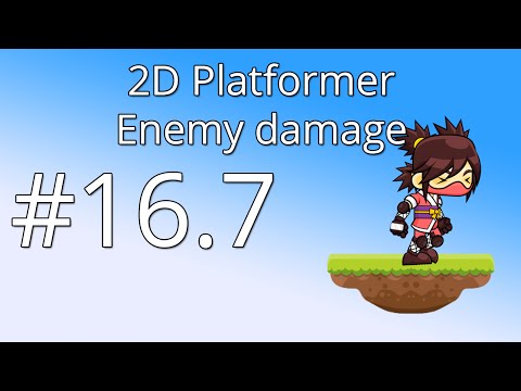 16.7: Unity 5 tutorial for beginners: 2D Platformer - Enemy damage