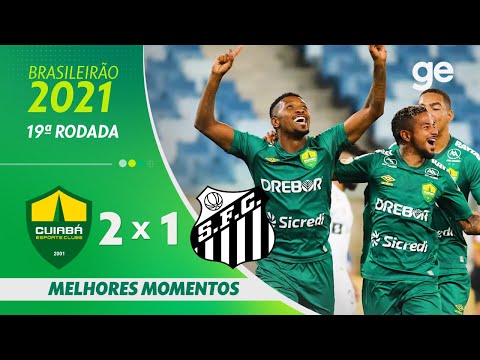 Gols e lances de Cuiabá x Santos