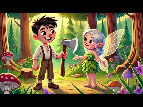 The Honest Woodcutter and the Fairy | Educational Story for Kids