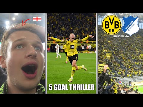 ENGLISH FAN EXPERIENCES DORTMUND ATMOSPHERE v Hoffenheim - HAALAND!!!