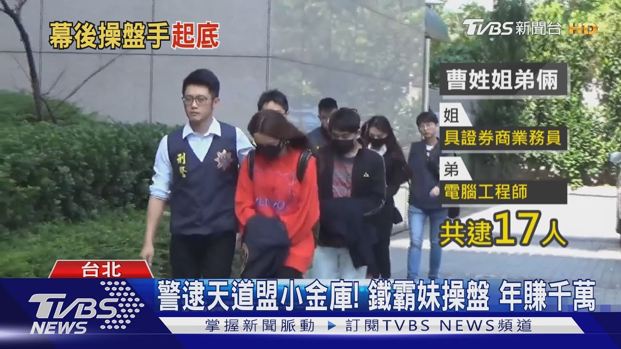 警逮天道盟小金庫!鐵霸妹操盤 年賺千萬
