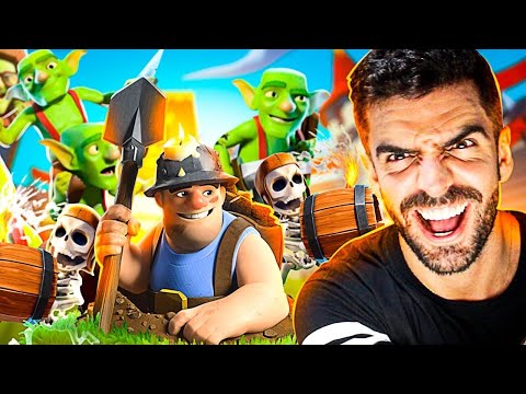 MUITO RÁPIDO! DECK DE MINEIRO COM DESTRUIDORES DE MUROS NO CLASH ROYALE!
