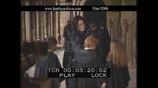 Alan Rickman as Snape behind the scene