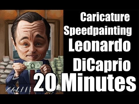 Caricature Speedpainting with Marcus: Leonardo Dicaprio 20 minute ver.