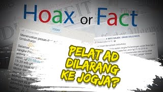 Hoax or Fact: Viral Pesan Berantai Kendaraan Plat AD Dilarang Masuk Yogyakarta