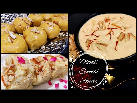 3 Quick and Easy Diwali Special Sweets Recipe || How to make sweets at home || #Easysweetrecipe #ctr