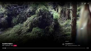 Camouflaged Sasquatch following Dr. Mireya Mayor Expedition Bigfoot S4 Ep4 Dual Pursuit