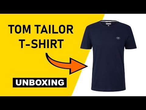 Tom Tailor T-Shirt Navy Blue Unboxing 4K